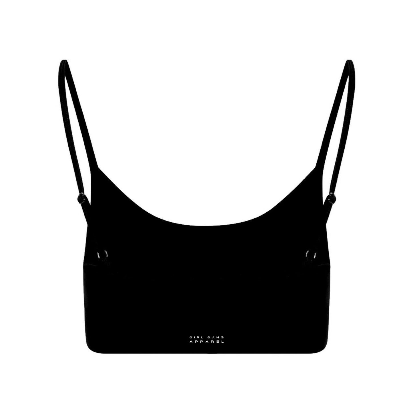 Scoop Neck Bra | Black