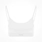 Scoop Neck Bra | White